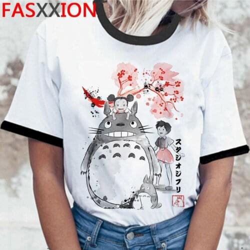 Totoro Studio Ghibli t-shirt women couple clothes white t shirt japanese t shirt clothes couple clothes
