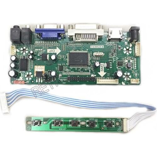 HDMI+DVI+VGA) Arcade LCD Monitor Controller Driver Board with setting board for 17 inch display 1920X1080