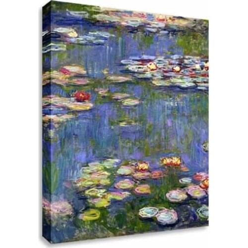 Canvas Wall Art Water Lillies Monet Canvas Wall Art Picture Canvas Art Printed on Canvas Drop shipping