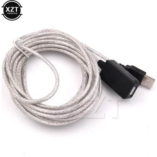Newest excellent 5 meters USB 2.0 Male to Female Cable Active Repeater USB Extension Extender Cable Adapter