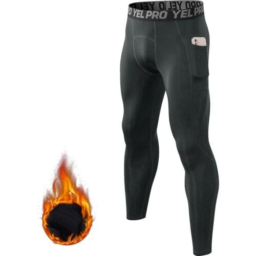 New Winter Thermal Underwear Bottoms Men Solid Underpants Slim Tight Pajamas Male Long Johns Pants Fleece Leggings Male EU Size