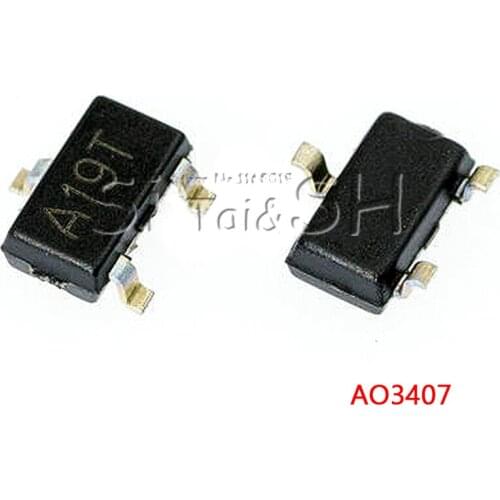 50pcs AO3407 3407 SOT23-3 MOSFET A79T MOSFT P-Ch -30V -3.6A 64mOhm New original