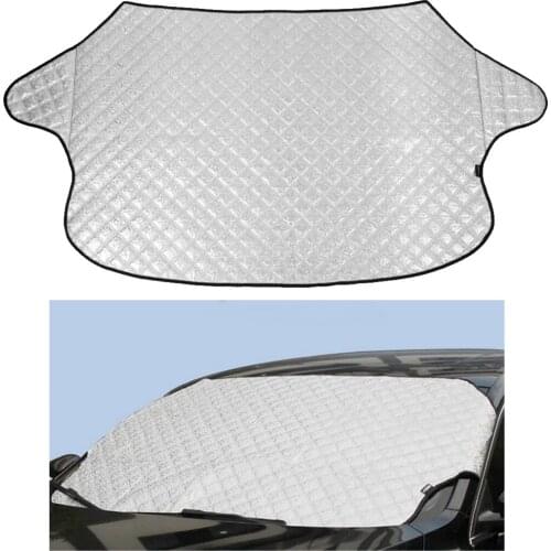 Front Car Windscreen Cover Sun Shade Anti Snow Frost Dust Mirror Protector