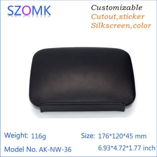 4 PCS plastic housing distribution shell control outlet box black router electronics housing box plastic instrument control box