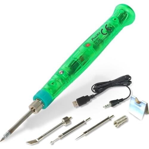 Proskit SI-169U 3D Print Finishing Tool Mini Soldering Iron USB 5V Repair Modify Portable Soldering Iron Tool