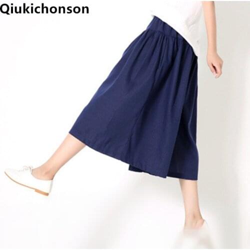 Женские льняные брюки Qiukichonson China At AliExpress