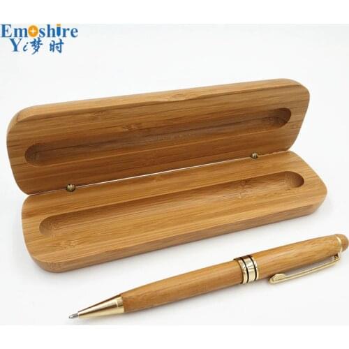 Vintage Handmade Wooden Environmental Ballpoint Pen Twig Wood Ball Pen Zakka Wedding Pen School Office Supplies Pencil Case P182