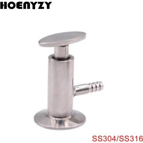 Sanitary Sample Valve 1.5" Tri Clamp Ferrule OD 50.5MM Stainless Steel SUS304/316 Food Medicine Elliptic Sampling Valve