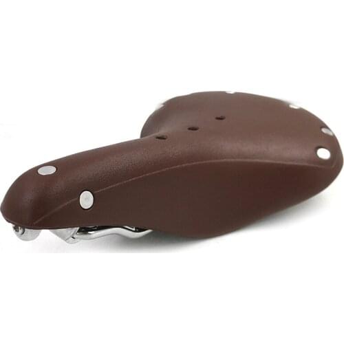 Adult retro seat urban cycling roadMTB bike saddle vintage brown bicycle saddle bike parts