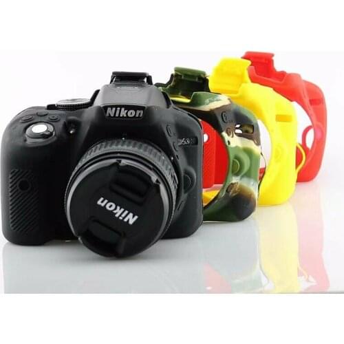 Silicone Rubber Skin case Camera Cover Protector Bag For Nkion D5300