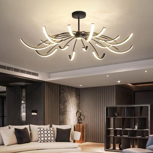 Nordic New LED Chandelier Can Be Rotated 360 Degrees and Placed At Will. Modern Atmospheric Light for Living Room Decoration