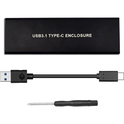 USB 3.1 to M.2 NGFF SSD Mobile Hard Disk Box Adapter Card External Enclosure Case for m2 SATA SSD USB 3.1 2230/2242/2260/2280