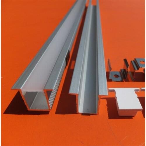 YANGMIN Free Shipping 2m/pcs High Quality Slim Aluminum Channel with Milky Cover and End Caps ,Mounitng Clips