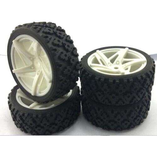 1/10 On Road Racing Drift Rally Tire Set for kyosho fw06 henglong sakura Tamiya TT01D/E TT02D FF03 4pcs