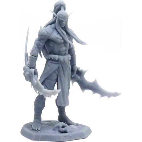 1/24 75mm 1/18 100mm Resin Model Game Warcraft Soldier Figure Unpaint No Color RW-053