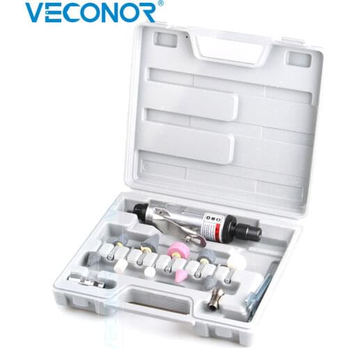 1/4" Air Pneumatic Die Grinder Kit Polisher Cleaning Cut Off Cutting Tool Air Tools Set