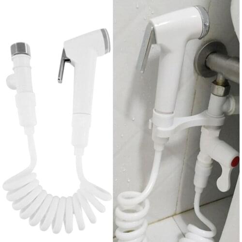1Set Toilet Bidet Tap Handheld Shower Sprayer Female Hygeian Flushing Device Kit