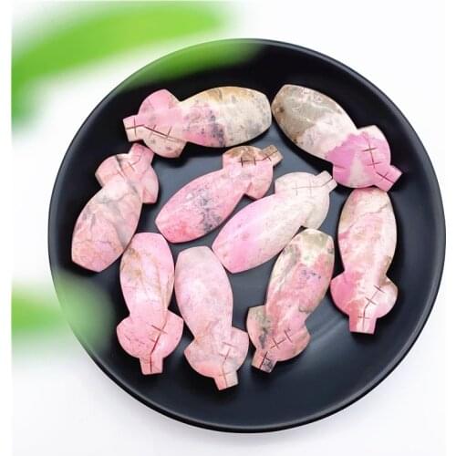 1PC New Natural Pink Rhodonite Cheongsam Cloths Hand Carving Stone Healing For Collection Natural Stones and Minerals
