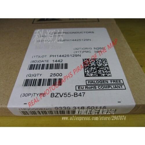100pcs/lot BZV55-B47 SOD80C BZV55-C30 BZV55-B3V3 BZV55-B51 In Stock