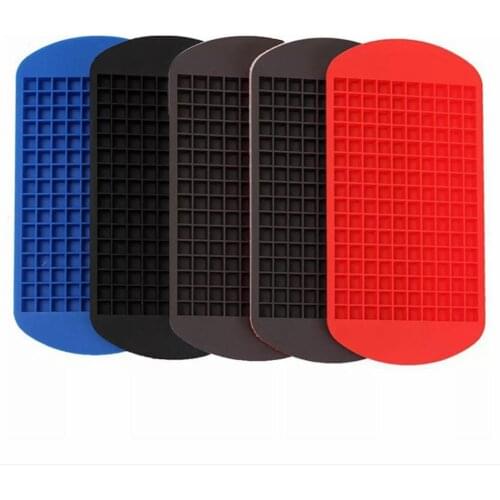 160 Grids Durable Silicone Square Ice Tray Cake Chocolate Jelly Mold Lightweight DIY Baking Tool Easy To Use