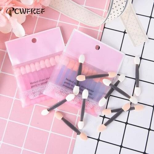 2set/20Pcs Makeup stick Double-end Eye Shadow Eyebrow Eyeliner Brush Makeup Sponge Applicator Tool