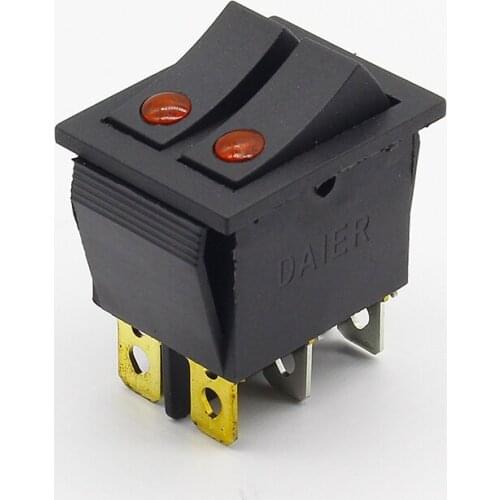 2pcs 3PIN ON/OFF black Rocker Switch 3A 250V Rocker switch Power switch