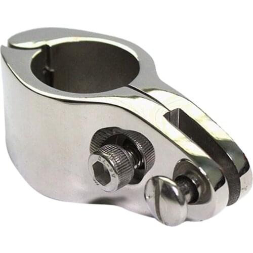 316 Stainless Steel 1" 25mm Jaw-like Slide Hinged Marine Boat Hardware Fitting Marine Boat Tube Clamp