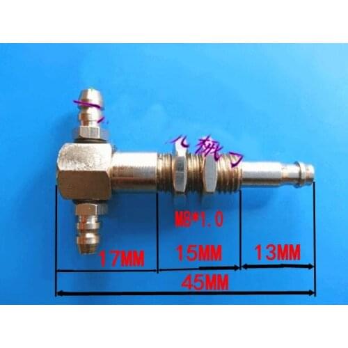 8mm x 5mm x 45mm T Shaped Three Way Vacuum Suction Cup Joint Spare Fittings
