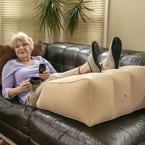 Pregnancy Body Memory Foam Pillow Orthopedic Knee Leg Wedge Foot Leg Cushion for Side Sleeper Sciatica Relief Contour