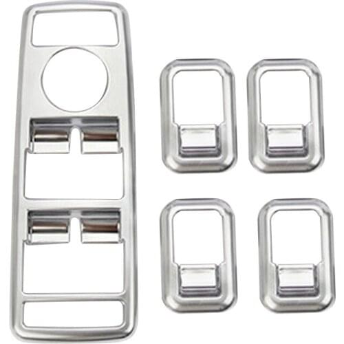 Chrome ABS Door Window Lift Button Cover Decor Trim for Tesla Model S Model X