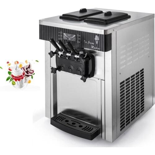 Commercial Soft Serve Ice Cream Machine Stainless Steel Sweet Cone Ice Cream Machine Electric Desktop Ice Cream Makers