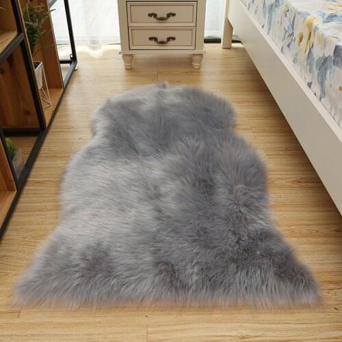Wool-like Animal Shape Rug Mat Mattress carpet Living Room Bedroom Sofa Cushion Artificial Fluffy Mats 40x60cm