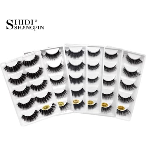 LANJINGLIN 200 boxes / lot mink eyelashes natural long false eyelashes 100% handmade soft 3d mink lashes makeup faux cils G800