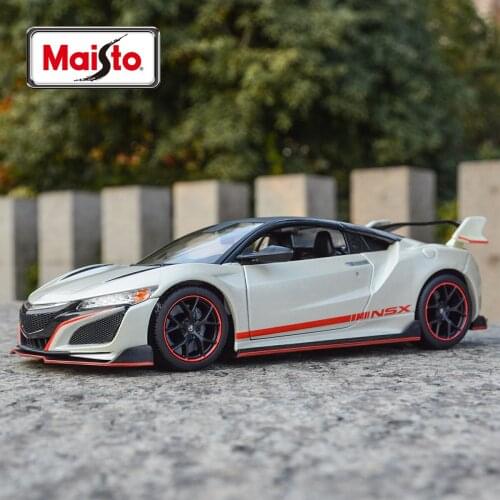 Maisto 1:24 2018 Acura NSX Static Die Cast Vehicles Collectible Model Sports Car Toys