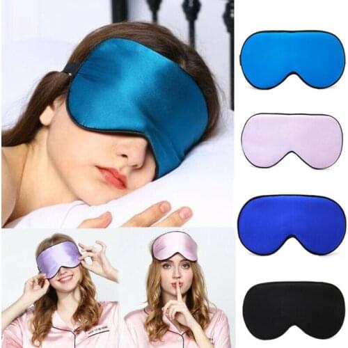 Pure Silk Sleeping Sleep Soft Eye Mask Blindfold Lights Out Fit for Travel Relax Sleeping