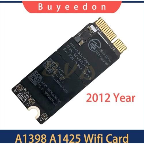 Original Wifi Airport Card BCM94331CSAX 607-8356 For Macbook Pro Retina 13" A1425 15" A1398 2012 Year