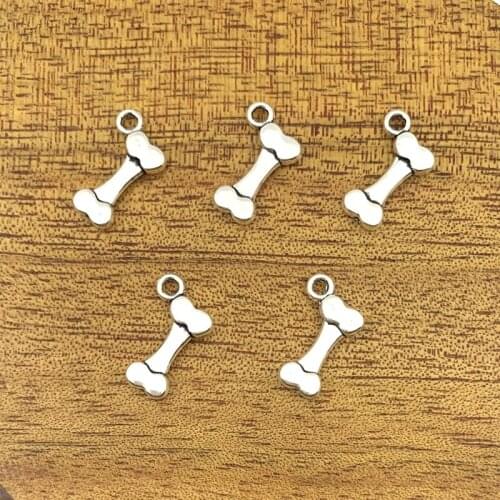10 pieces of charm alloy dog bones 16*10mm Tibet silver plated pendant jewelry DIY handmade craft pendant alloy