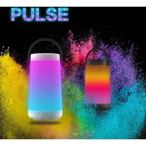 Lamp Portable wireless Bluetooth speaker Colorful Lights LED Sound Box outdoor field Support AUX FM radio TF card USB powerful