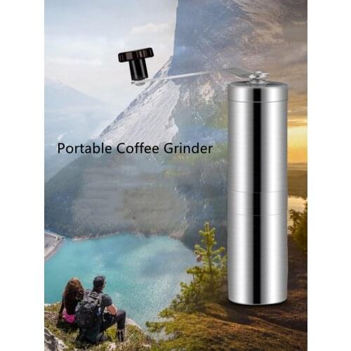 Hand-operated coffee machine, portable coffee grinder, stainless steel manual coffee grinder