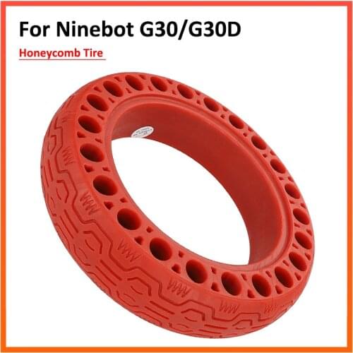 10 inch Non-Pneumatic Damping Rubber Tire For Ninebot MAX G30 Electric Scooter Accessories Solid Hollow Damping Rubber Tyre