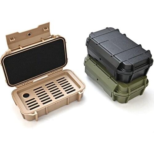 Outdoor Double Layer Plastic Waterproof Survival Case Container Camping Outdoor Travel Storage Box 210X130X66mm