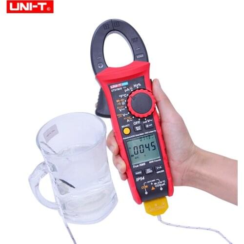 UNI-T UT219E UT219M UT219DS 600A true RMS professional clamp meters IP54 dust/waterproof ammeter, LoZ voltage HVAC repair tool