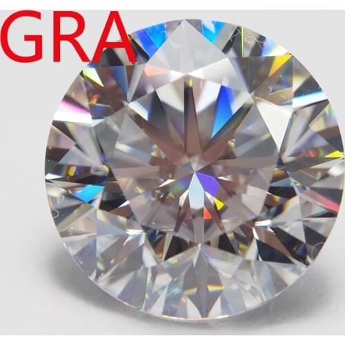 1 Carat D Color Round Brilliant Cut Moissanite Stone Beads 6.5mm VVS1 Excellent Test Positive With GRA Certificate