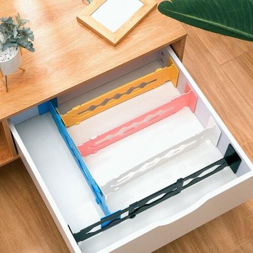 1Pc Plastic Adjustable Drawer Dividers Organiser Retractable Stretch Storage Partition Board Multi-Purpose DIY Home Office