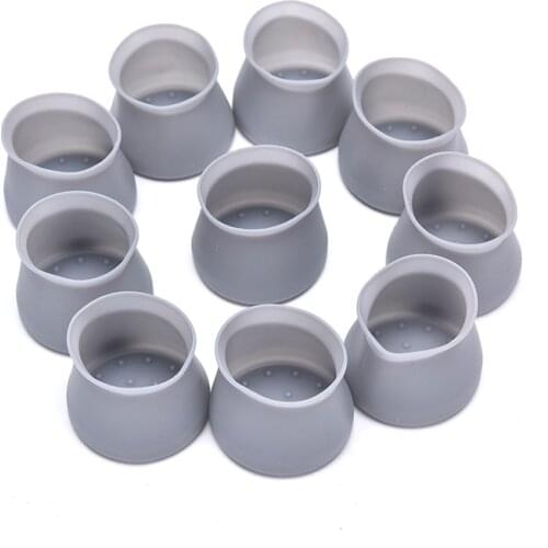 10pcs/Set Silicone Chair Leg Caps Feet Pads Furniture Table Covers Wood Floor Protectors Pads Protective