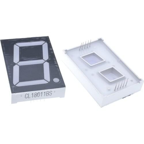 10PCS Common Anode 1Bit Digital Tube 7 segment 1.8" inch Red LED Display 5.4V