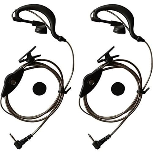 2Pcs 1pin Clear Acoustic Tube Earpiece Earphone Headset for Motorola Talkabout Radio Bodyguard Security Mic Headset