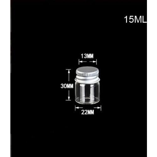 50pcs 22x30mm Mini Glass Bottle Vials Empty Sample Jars plastic Stopper Glass Bottle Message Vial Weddings vase diy gifts