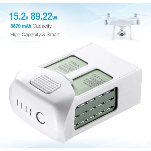 15.2V 5870mAh Battery For DJI Phantom 4 Drone Replacement LiPo Battery For DJI Phantom 4/Advanced/4Pro FPV Quadcopter RC Wb