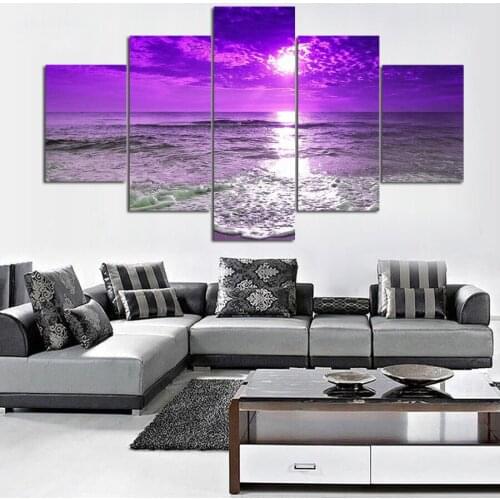 GRKDPKJ 5d diamond painting full drill square diamond embroidery Cross stitch pictures of rhinestones 5pcs Landscape of the sea